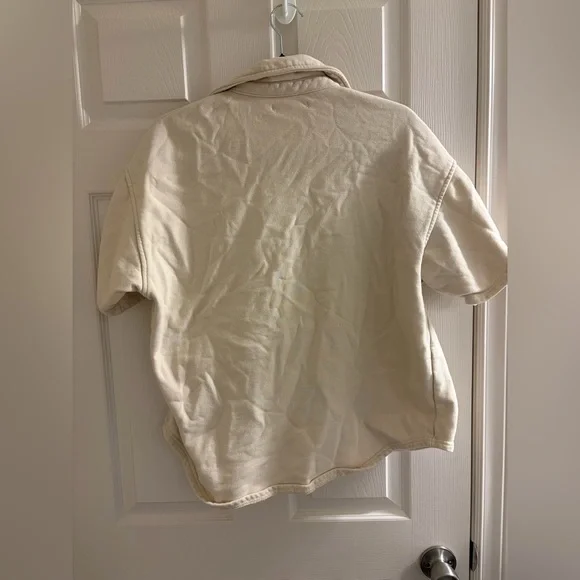 Oak & Fort Short Sleeve Button Up Shirt - Medium - Picture 5 of 6